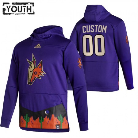Kinder Eishockey Arizona Coyotes Custom 2020-21 Reverse Retro Pullover Hooded Sweatshirt